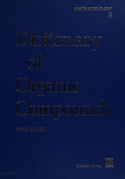 Dictionary of Organic Compounds