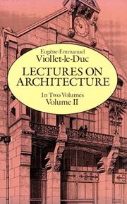 Entretiens sur l'architecture