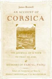 An account of Corsica, the journal of a tour to that island; and memoirs of Pascal Paoli