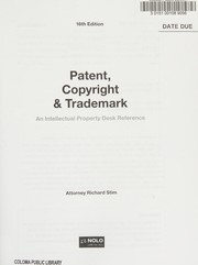 Patent, copyright & trademark
