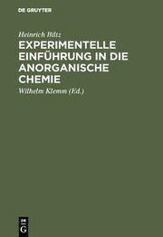 Experimentelle Einführung in Die Anorganische Chemie