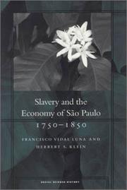 Slavery and the economy of São Paulo, 1750-1850