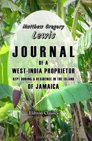 Journal of a West India proprietor, 1815-17