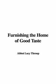 Furnishing the Home of Good Taste
