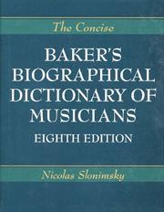 The biographical dictionary of musicians