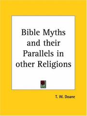 Bible myths and their parallels in other religions