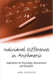 Individual differences in arithmetic