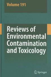 Reviews of Environmental Contamination and Toxicology