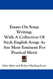 Essays on song-writing