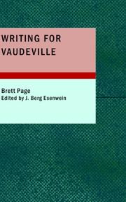 Writing for Vaudeville