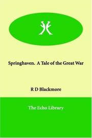 Springhaven.  A Tale of the Great War
