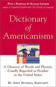 Dictionary of Americanisms