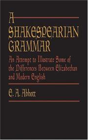 A  Shakespearian grammar
