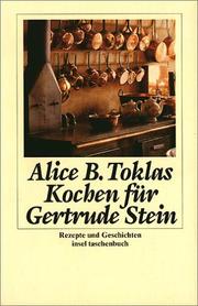 The Alice B. Toklas Cook Book