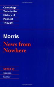 News from nowhere, or, An epoch of rest, being some chapters from a utopian romance