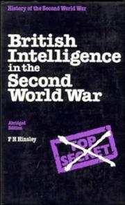 British intelligence in the Second World War