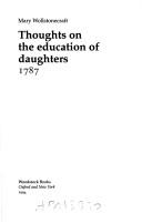 Thoughts on the Education of Daughters