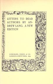 Letters to dead authors, with an etched port. by S.J. Ferris and 4 additional letters