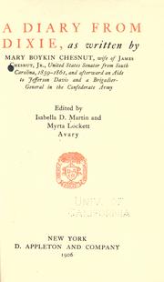 A diary from Dixie
