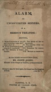 An alarm to unconverted sinners, in a serious treatise