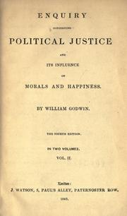 An Enquiry Concerning Political Justice