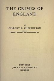 The Crimes of England