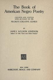 The Book of American Negro Poetry