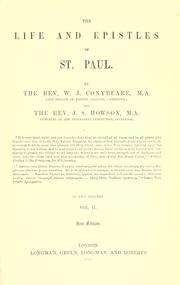 The life and epistles of St. Paul