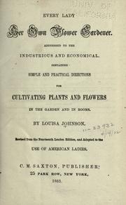 Every lady her own flower gardener