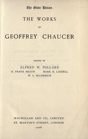 The works of Geoffrey Chaucer