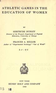 Athletic games in the education of women