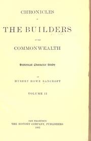 Chronicles of the Builders of the Commonwealth