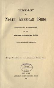 Check-list of North American birds