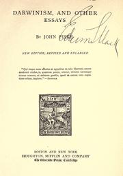 Darwinism, and other essays