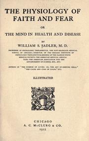The physiology of faith and fear