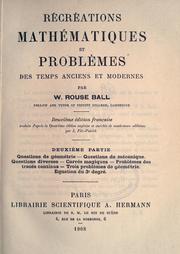 Mathematical recreations and problems of past and present times