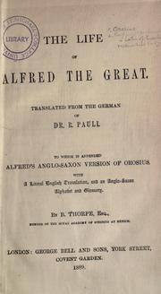 The life of Alfred the Great