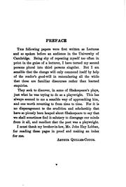 Notes on Shakespeare's workmanship