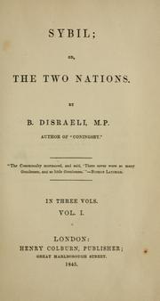 Sybil, or, The Two Nations