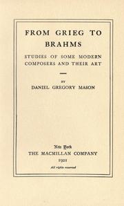 From Grieg to Brahms