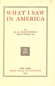 What I saw in America