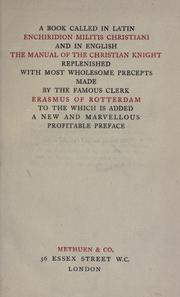 Enchiridion militis Christiani