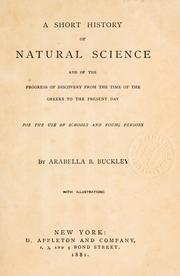 A short history of natural science and of the progress of discovery