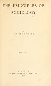 The principles of sociology