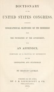 Dictionary of the United States Congress, and the general government