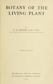 Botany of the living plant