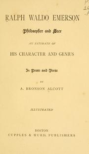 Ralph Waldo Emerson, philosopher & seer