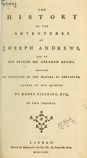 The History of the Adventures of Joseph Andrews