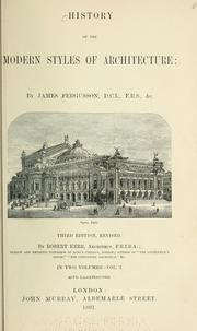 History of the modern styles of architecture