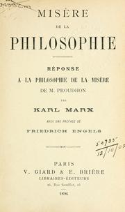 Misère de la philosophie
